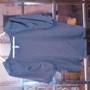 Who what wear black shirt poof mid length short sleeve